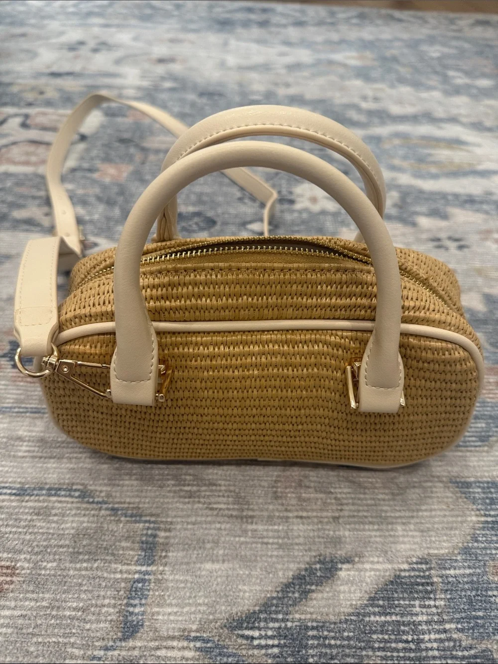 ~ Shiraleah ~ EUC ~ Ravello Cross-Body Bag in Natural